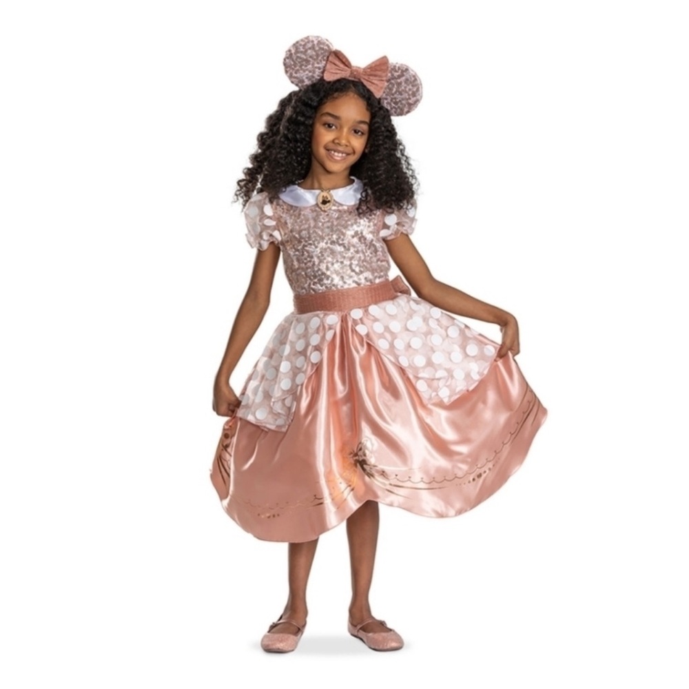 Disney Minnie Mouse Rose Gold Kids Premium Costume